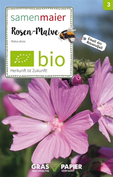 Samen Maier Fleur Sauvage Mauve Alcée Bio 1 sachet Bloomling Belgique