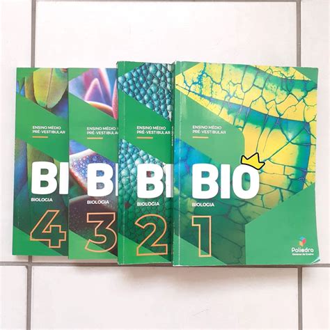 Coleção Biologia Pré vestibular Poliedro 2022 Livro Poliedro