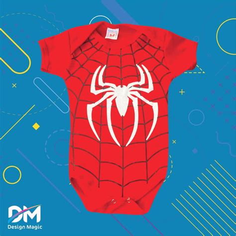 Body Bebe Homem Aranha Vermelho Elo7