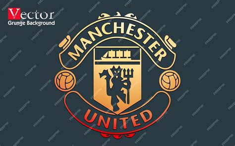 Premium Vector | Football club logo of manchester united vector ...