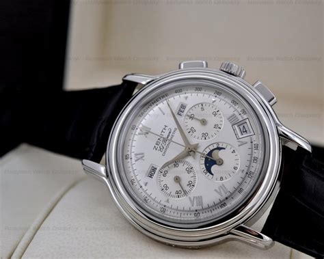 Zenith Chronomaster T El Primero Moon Silver Dial Ss Mm