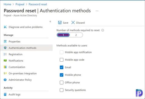 Self Service Password Reset