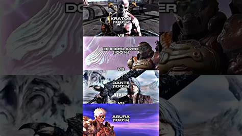 Kratos Vs Doomslayer Vs Dante Vs Asura Explorepage Foryoupage Kratos