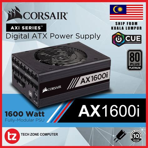 CORSAIR AX1600i Digital ATX Power Supply 1600W 80 Plus Titanium