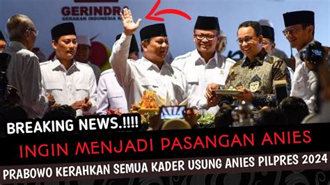 REZIM PANIK PRABOWO DAN KADERNYA KINI DUKUNG ANIES JADI PRESIDEN 2024