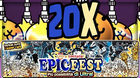 20 X EPICFEST OPENING The Battle Cats 393 YouTube