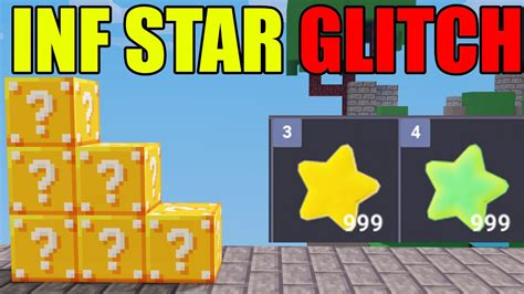 Inf Lucky Blocks And Stars Glitch In Roblox Bedwars⭐🤩🥳 Youtube