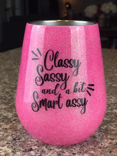 Glitter Wine Tumbler Personalized Wine Tumbler Pink Wine Etsy