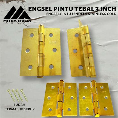 Jual Engsel Gold Pintu Inch Hpp Inci Jendela Tebal Di Seller