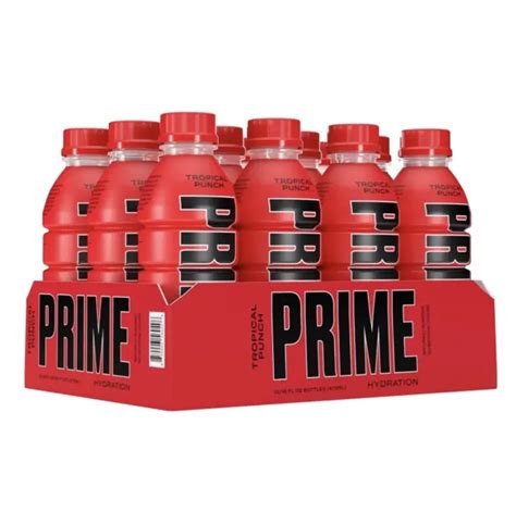 Prime Hydration Tropical Punch Energy Drink Ml Ksi Pack New