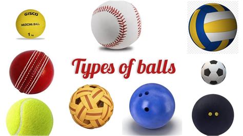 Different Types Of Balls Sports Balls Name Different Types Of Balls With Picture Youtube