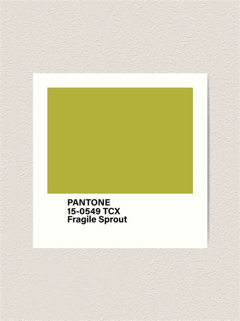 Pantone Tcx Fragile Sprout Art Print For Sale By Princessmi