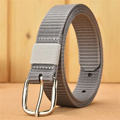 Ceinture Et Boucle Ceinture En Tissu Lastique Unisexe Boucles En M Tal