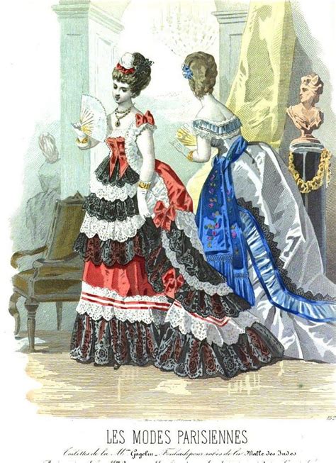 Les Modes Parisiennes 1872 1870s Fashion Victorian Era Fashion Europe