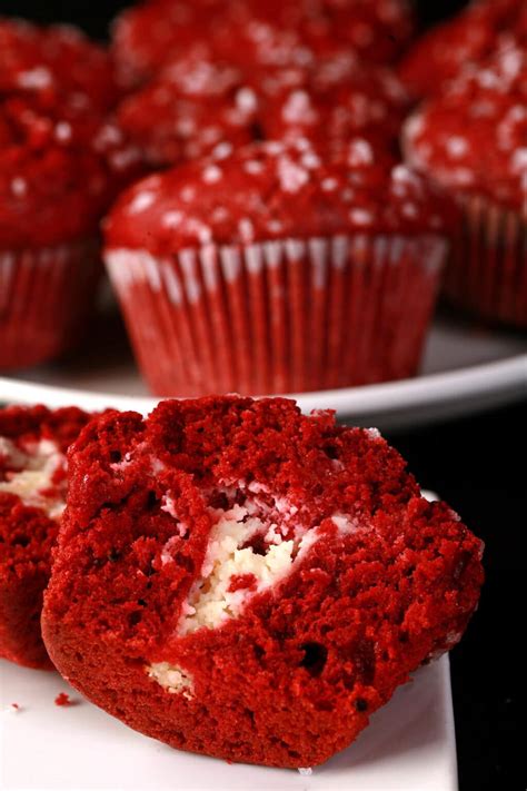 Cream Cheese Red Velvet Muffins Recipe Celebration Generation