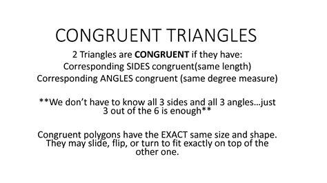 SOLUTION 2 Congruent Triangles Theorems Notes Studypool