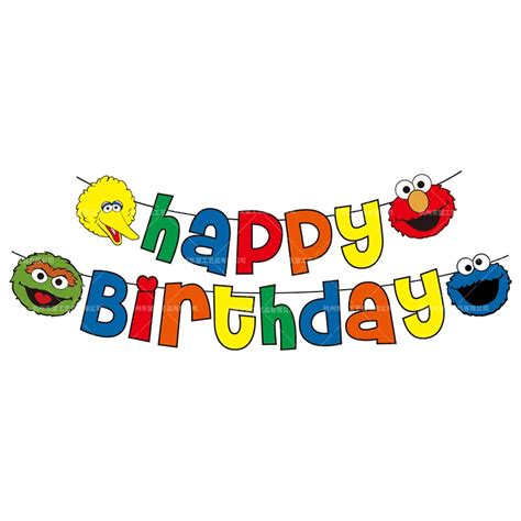 Sesame Street Birthday Sign