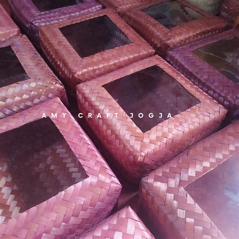 Jual Besek Bambu Terlaris Besek X Cm Jumbo Mika Natural Mika