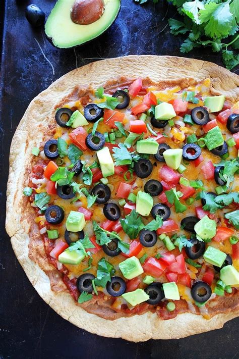 Mexican Pizza {easy Tortilla Crust }