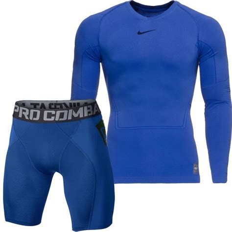 Nike Pro Combat Lightweight Ls Blue Pro Combat Hyperstrong Ultralight Slider Shorts Blue