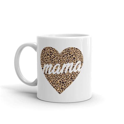 Mama Leopard Print Coffee Mug Mom Coffee Mug Mom Mug Mama Etsy