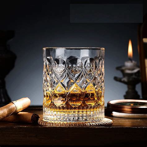 Buy VILON Premium Whiskey Glass Clear Crystal Whiskey Glass 300 ML