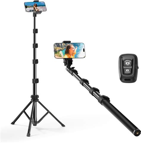 Amazon.com: Liphisy 64” Tripod for Cell Phone & Camera, Phone Tripod
