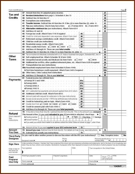 Irs Form 1040a Fillable Printable Forms Free Online