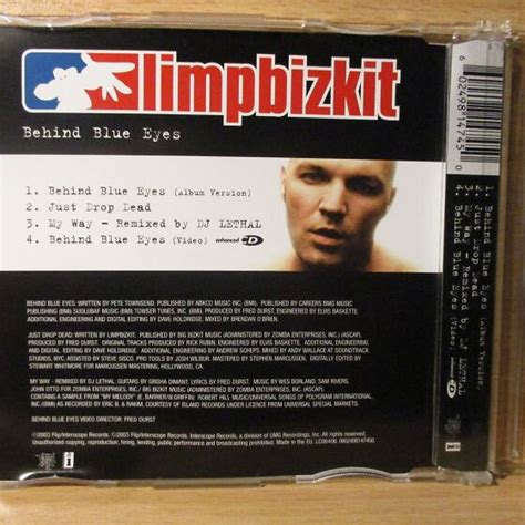 Limp Bizkit Behind Blue Eyes 2003 Cd Singel 205874017 Osta Ee