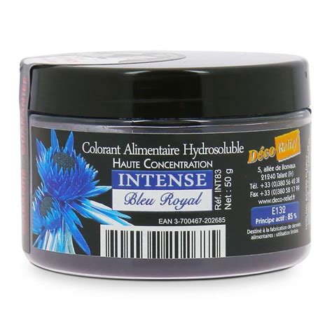 Colorant Alimentaire Poudre Bleu Royal Intense