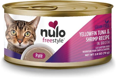 Nulo Freestyle Cat And Kitten Yellowfin Tuna And Shrimp Pate Recipe Wet Ca