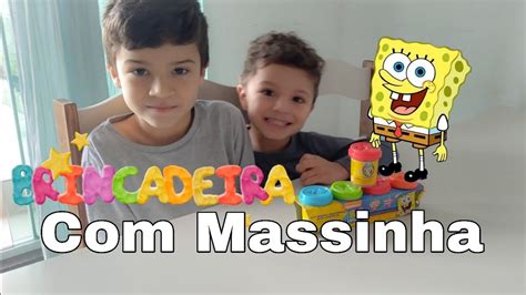 Brincando Massinha Do Bob Esponja Junior E Lucas Massinha Bob