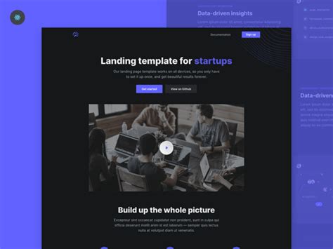 Open Free React Landing Page Template Freebiesbug