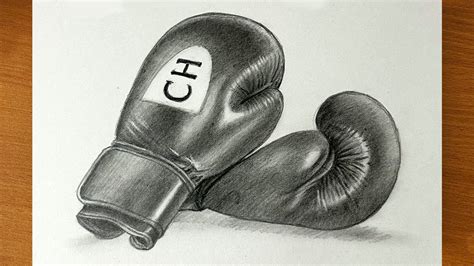 How To Draw Boxing Gloves Step By Step Youtube