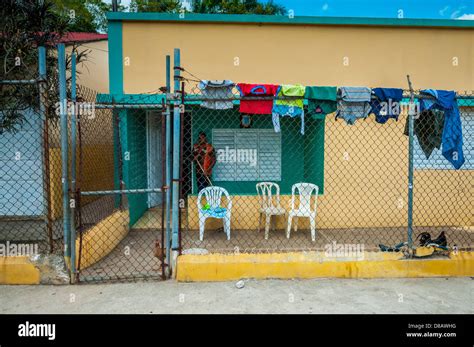 Local Villages Near Punta Cana Dominican Republic Caribbean Stock
