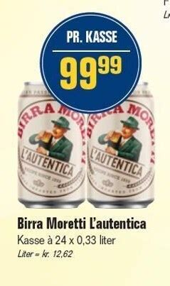 Birra Moretti L Autentica X L Tilbud Hos Otto Duborg