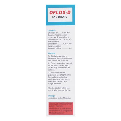 Oflox D Eye Drops Ml Price Uses Side Effects Netmeds