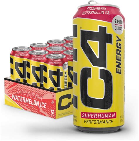 Cellucor C4 Original Carbonated Zero Sugar Energy Drink Pre Workout