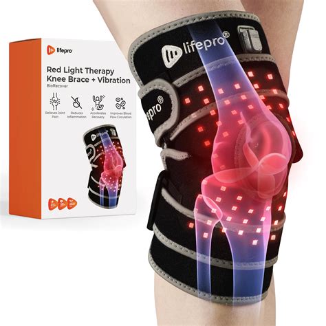 Snapklik.com : Vibration Red & Near Infrared Light Therapy Knee Brace