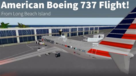 Roblox American Airlines Boeing Flight Youtube