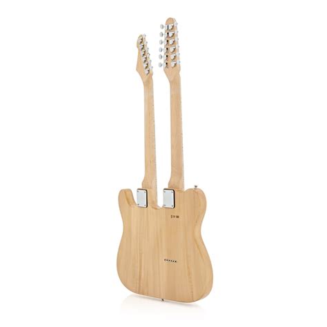 Knoxville Double Neck Guitar By Gear4music Natural Box Opened Gear4music