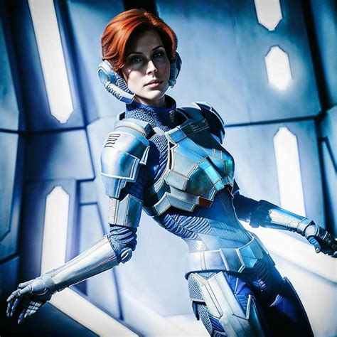 A Female Commander Shepard From Mass Effect Dandd Fa Openart