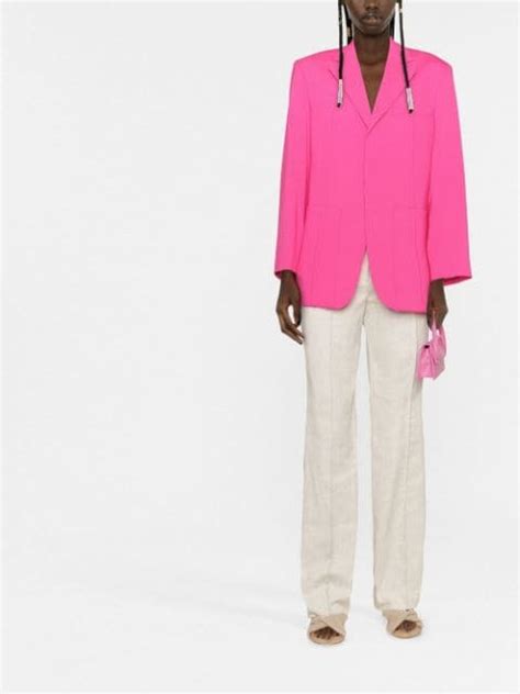 Jacquemus Blazer Lapelas E Abotoamento Simples Farfetch