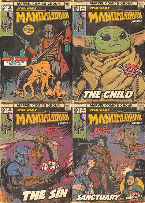 THE MANDALORIAN Chapters 1 2 3 4 James Garcia ArtPal Star Wars