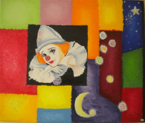 Pierrot Peinture Par Nadine Jacot Nad Ev Artmajeur