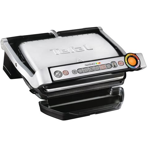 Tefal Optigrill Gc D Kontaktgrill Silber Schwarz Watt