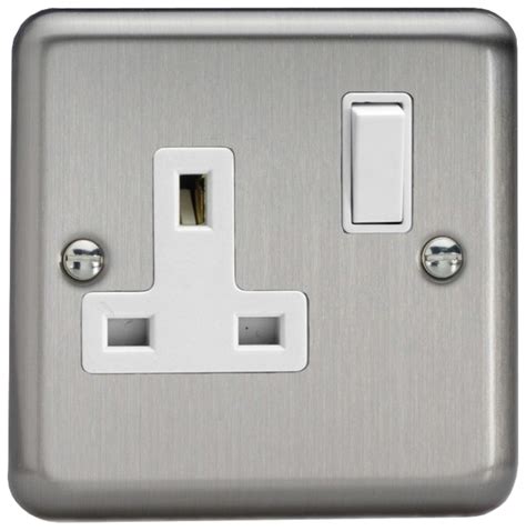 Varilight Classic Matt Chrome Gang A Dp Switched Socket With White