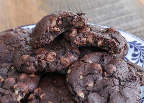 Dark Chocolate Toffee Cookies Barefeet In The Kitchen