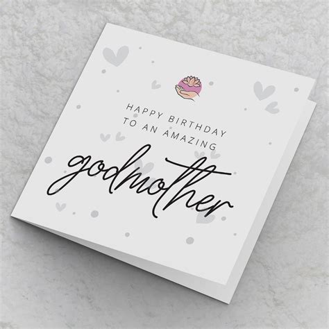 Godmother Birthday Card Happy Birthday To An Amazing Godmother Birthday