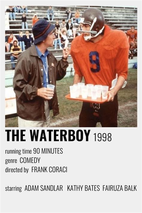 The waterboy Polaroid poster | Iconic movie posters, Film posters ...